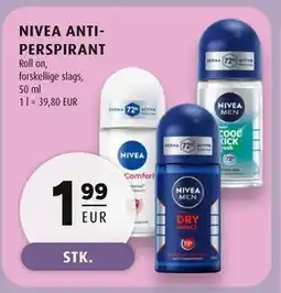 Scandinavian Park NIVEA ANTIPERSPIRANT, EUR 1.99 tilbud