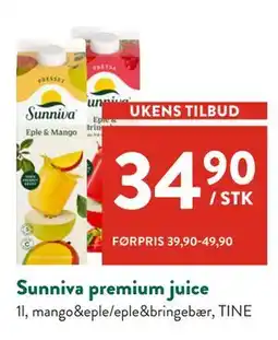 Jacobs Sunniva premium juice tilbud