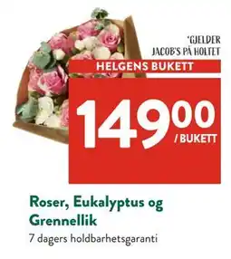 Jacobs Roser, Eukalyptus og Grennellik tilbud