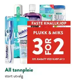 Jacobs All tannpleie tilbud