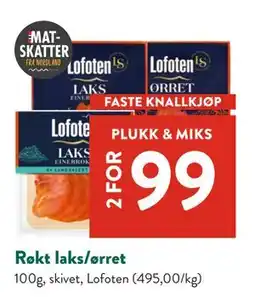 Jacobs Røkt laks/ørret tilbud