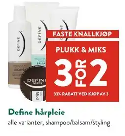 Jacobs Define hårpleie tilbud