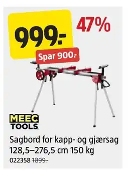 Jula Sagbord for kapp- og gjærsag 128,5–276,5 cm 150 kg tilbud