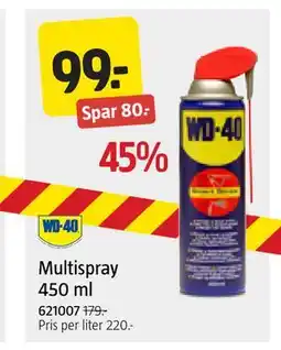 Jula Multispray 450 ml tilbud