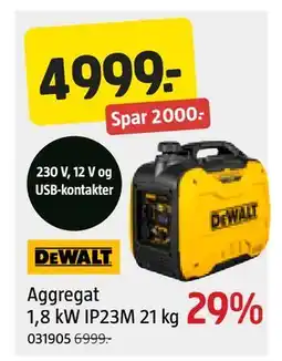 Jula Aggregat 1,8 kW IP23M 21 kg tilbud