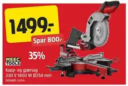 Jula Kapp- og gjærsag 230 V 1800 W Ø254 mm tilbud