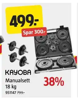 Jula Manualsett 18 kg tilbud