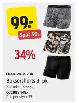 Jula Boksershorts 3 -pk tilbud