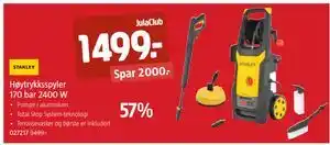 Høytrykksspyler 170 bar 2400 W, Medlemspris