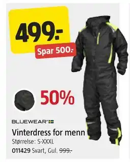 Jula Vinterdress for menn tilbud