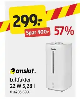 Jula Luftfukter 22 W 5,28 l tilbud