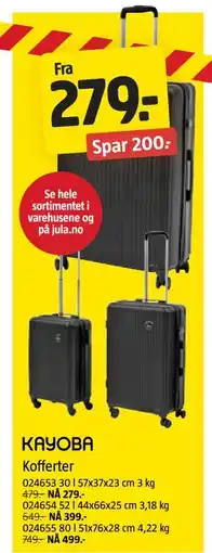 Jula Kofferter tilbud