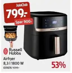 Jula Airfryer 8,3 l 1800 W, Medlemspris tilbud