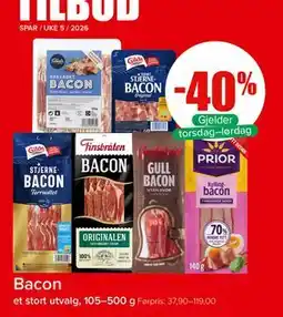 Spar Bacon tilbud