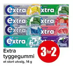 Spar Extra tyggegummi tilbud