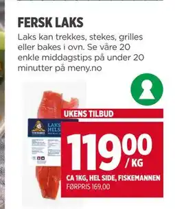 Meny FERSK LAKS tilbud