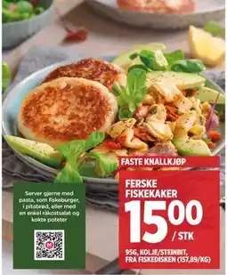 Meny FERSKE FISKEKAKER tilbud