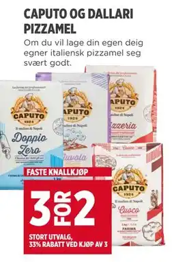 Meny CAPUTO OG DALLARI PIZZAMEL tilbud