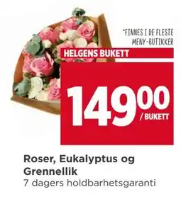 Meny Roser, Eukalyptus og Grennellik tilbud