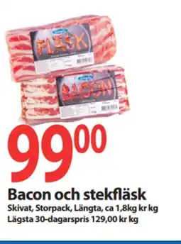 MaxiMat Svinesund Bacon och stekfläsk tilbud