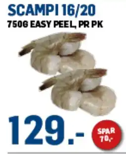 Price Lagerbutikk Scampi 16/20 tilbud
