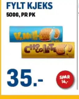 Price Lagerbutikk Fylt kjeks tilbud