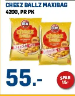 Price Lagerbutikk OLW Cheez ballz maxibag tilbud