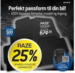 Thansen Gummimatter tilbud