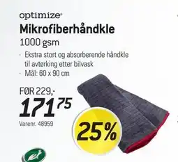 Thansen Mikrofiberhåndkle tilbud