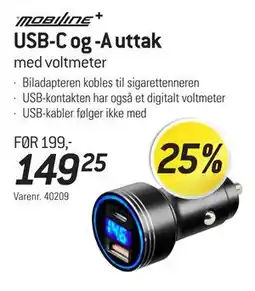 Thansen USB-C og -A uttak tilbud
