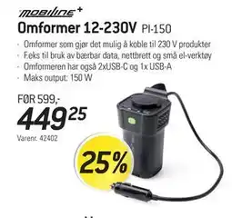 Thansen Omformer 12-230V tilbud