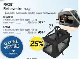 Thansen Reiseveske tilbud