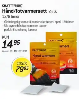 Thansen Hånd/fotvarmersett tilbud