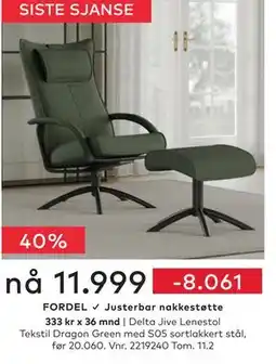 Skeidar Delta Jive Lenestol tilbud