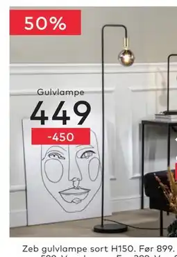 Skeidar Zeb gulvlampe tilbud