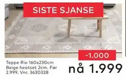 Skeidar Teppe Rio tilbud