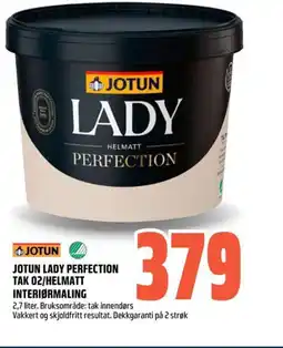 Obs Bygg Jotun Lady perfection tak 02/helmatt interiørmaling tilbud