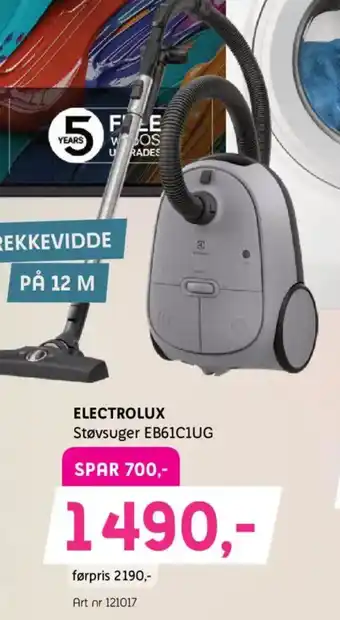 ELECTROLUX Støvsuger EB61C1UG