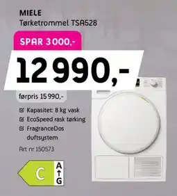 ELON MIELE Tørketrommel TSA528 tilbud