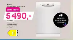 ELON BOSCH Oppvaskmaskin SMU2HVW71S tilbud