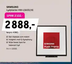 ELON SAMSUNG Lydplanke HW-LS60D/XE tilbud