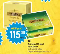 Eurocash TWININGS Te tilbud