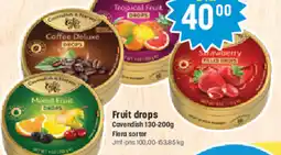 Eurocash CAVENDISH Fruit drops tilbud