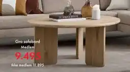 Fagmøbler Gro sofabord tilbud