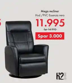 Fagmøbler Mega recliner tilbud