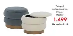 Fagmøbler Tide puff tilbud