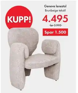 Fagmøbler Geneve lenestol tilbud