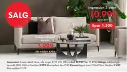 Fagmøbler Impression 3-seter tilbud