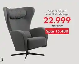 Fagmøbler Amanda hvilestol tilbud