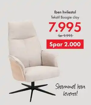 Fagmøbler Iben hvilestol tilbud